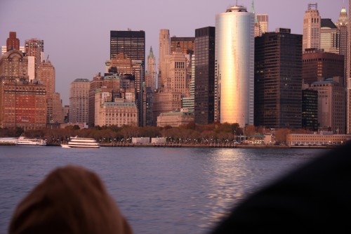 Manhattan i solnedgangen